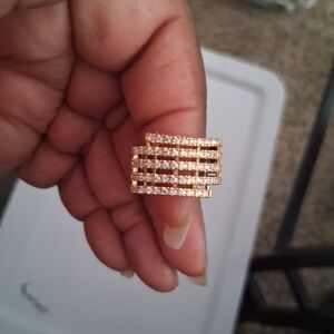 Elegant Gold and Silver Women's Ring